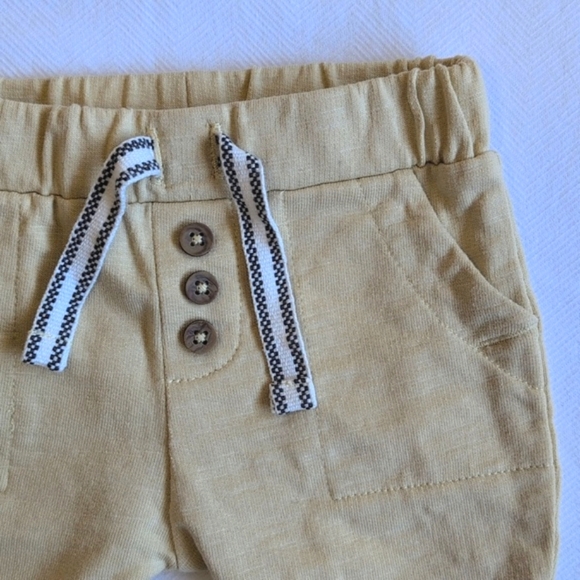 anko soft yellow cotton joggers size newborn baby - Picture 2 of 6